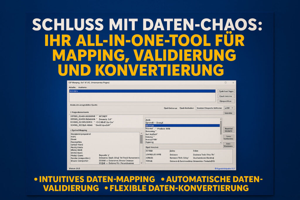csv-mapping Schluss mit Daten-Chaos, intuitives Daten Mapping Automatische Validierung und Felxible Daten-convertierung