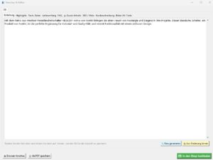 AI Optimierer Editor