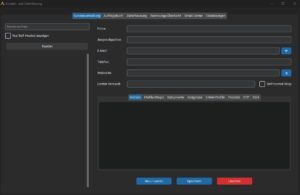 Das Dashboard um Kunden anzulegen und zu verwalten